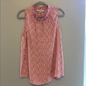 Loft sleeveless pink top - size M